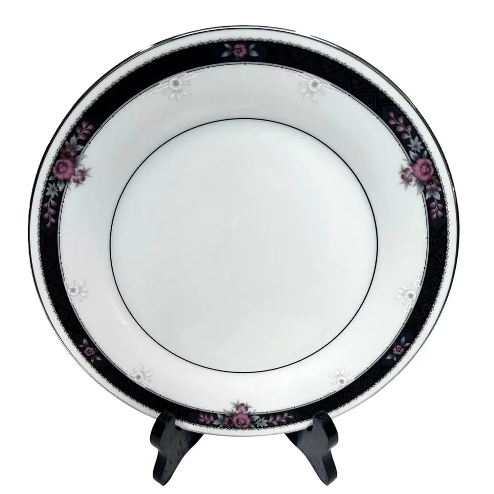 Noritake Etienne #7260 Fine Bone China Japan Salad Plates-Set of 2-Excellent!